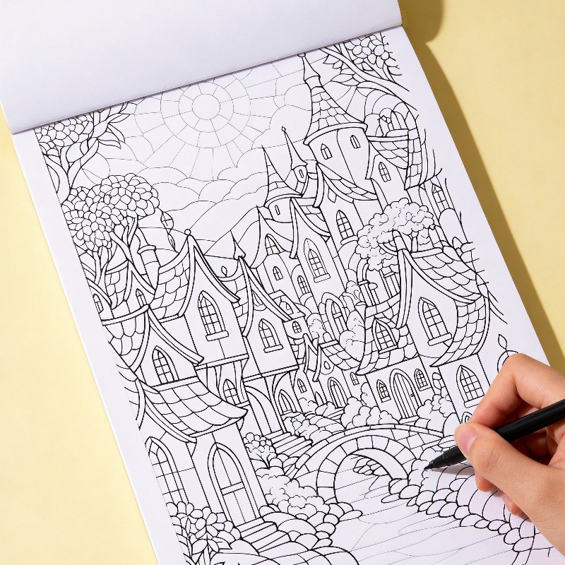 Food And Snacks Coloring Book - Книга-раскраска для взрослых: рисунки от руки