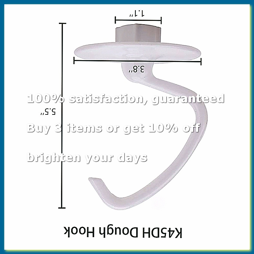 Крюк для теста K45DH, плоская  – обзор и цена Kitchenaid Mixer Hand Mixer