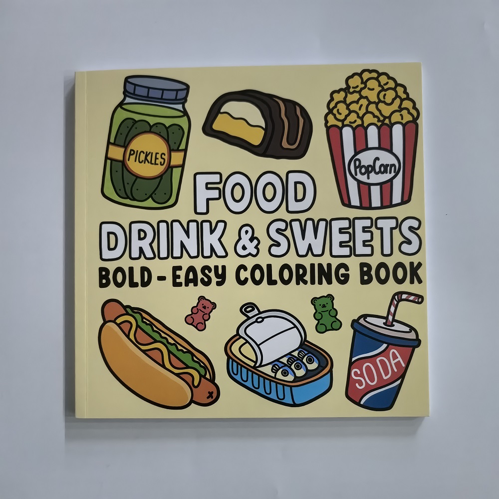 Книжка-раскраска для еды, напи – обзор и цена Food And Snacks Coloring Book