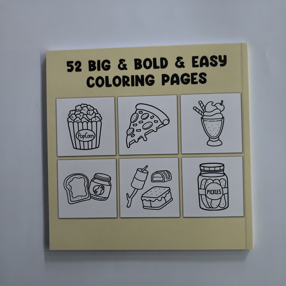 Книжка-раскраска для еды, напи – обзор и цена Food And Snacks Coloring Book