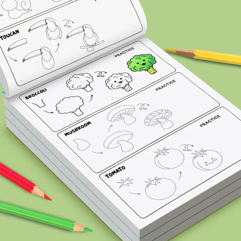 Рабочая тетрадь для рисования  – обзор и цена Food And Snacks Coloring Book