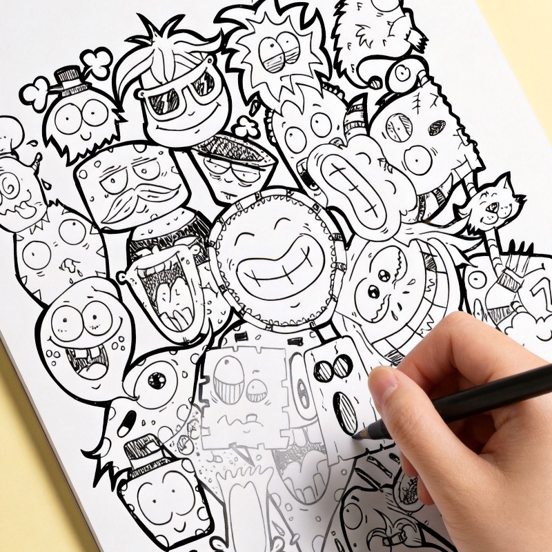 Книга-раскраска для взрослых:  – обзор и цена Food And Snacks Coloring Book