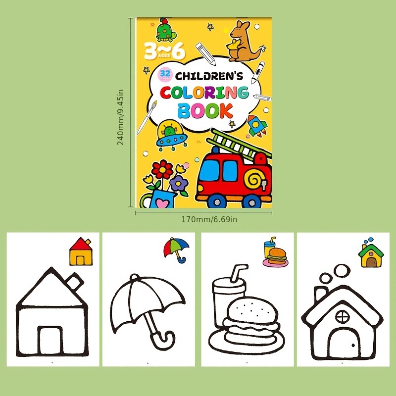 Детская книжка-раскраска с цве – обзор и цена Food And Snacks Coloring Book